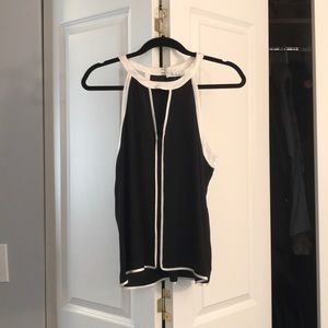 Parker Black Tank with White Trim